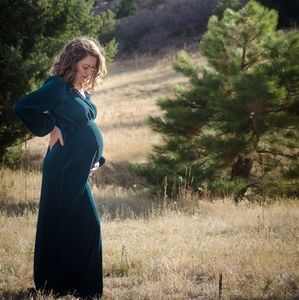 Maternity bump friendly gown